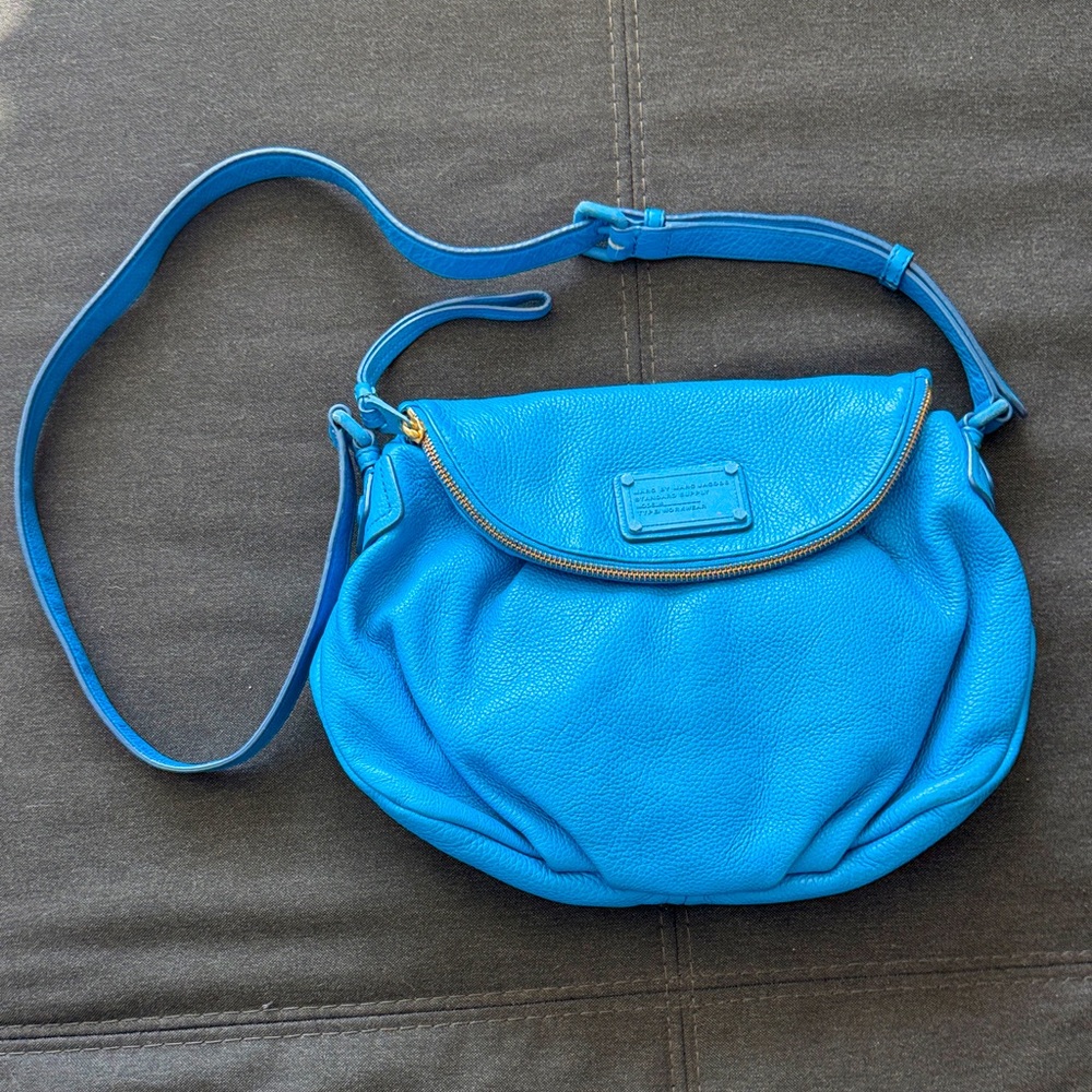 Marc by Marc Jacobs Blue Leather Crossbody Bag